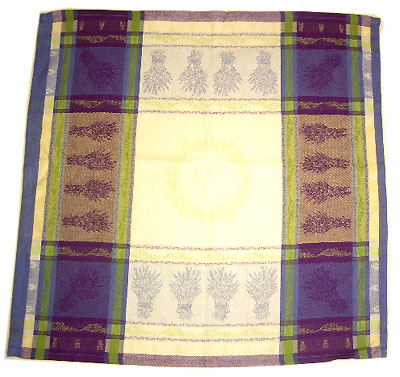 Jacquard tea towel napkin (Lavender. blue-beige)